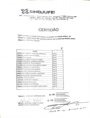 Candidaturas homologadas