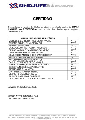 Candidaturas homologadas